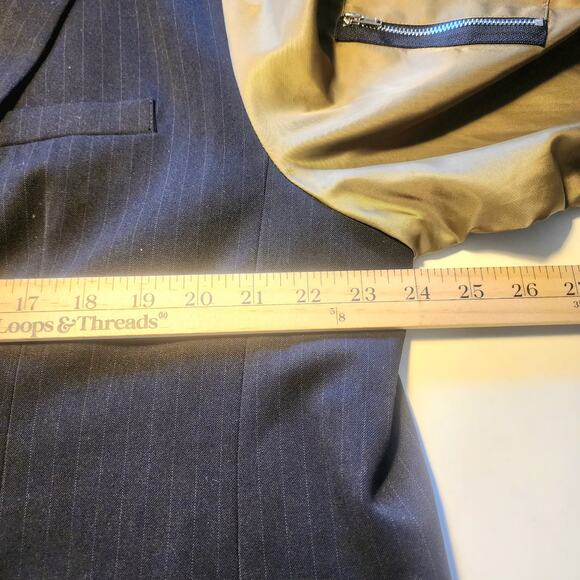 Anthropologie DOLAN Blazer Utility Mixed Fabric Size XL Edgy Military gorpcore - Picture 5 of 8